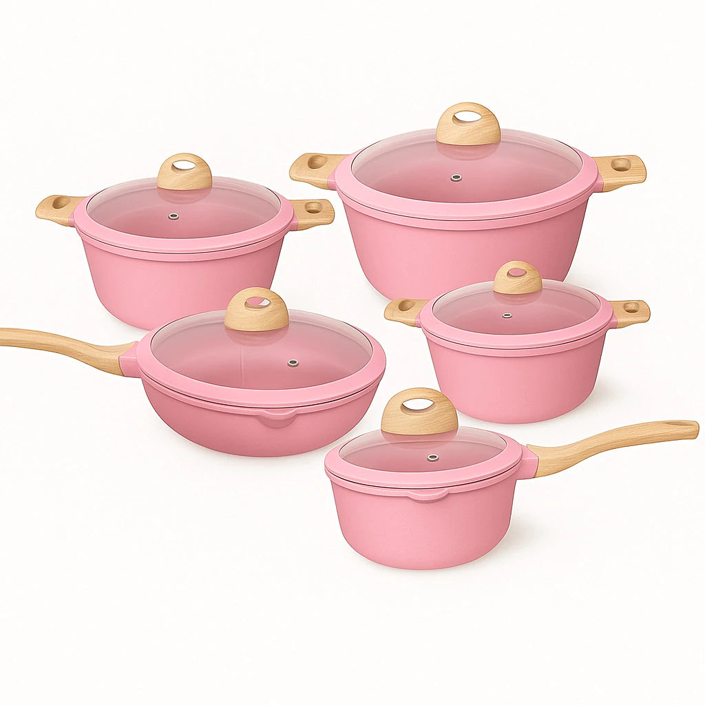 5-Piece Ceramic Nonstick Cookware Set — Dulune