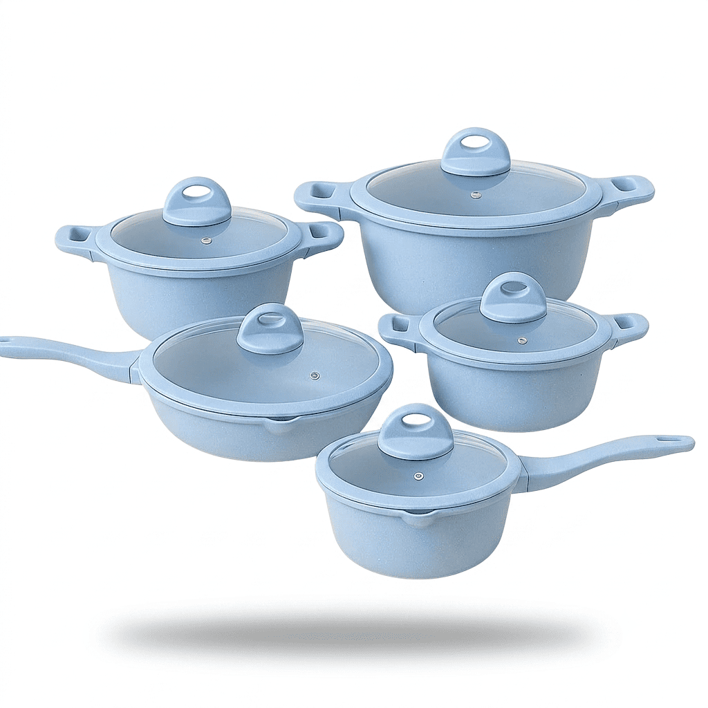5-Piece Ceramic Nonstick Cookware Set — Dulune