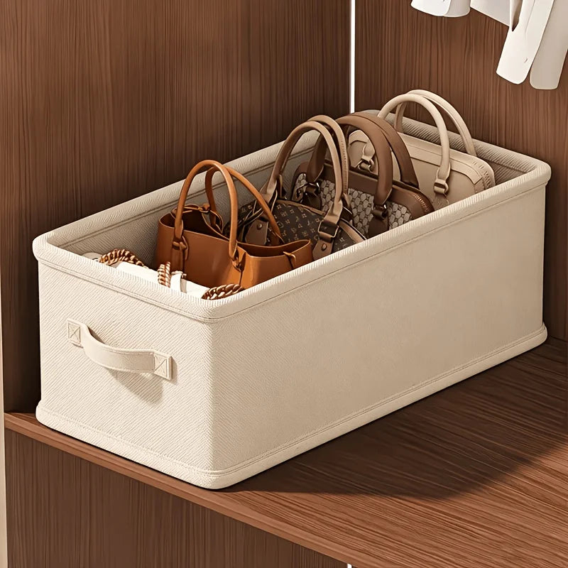 Closet Handbag Organizer Box with Removable Dividers — Dulune