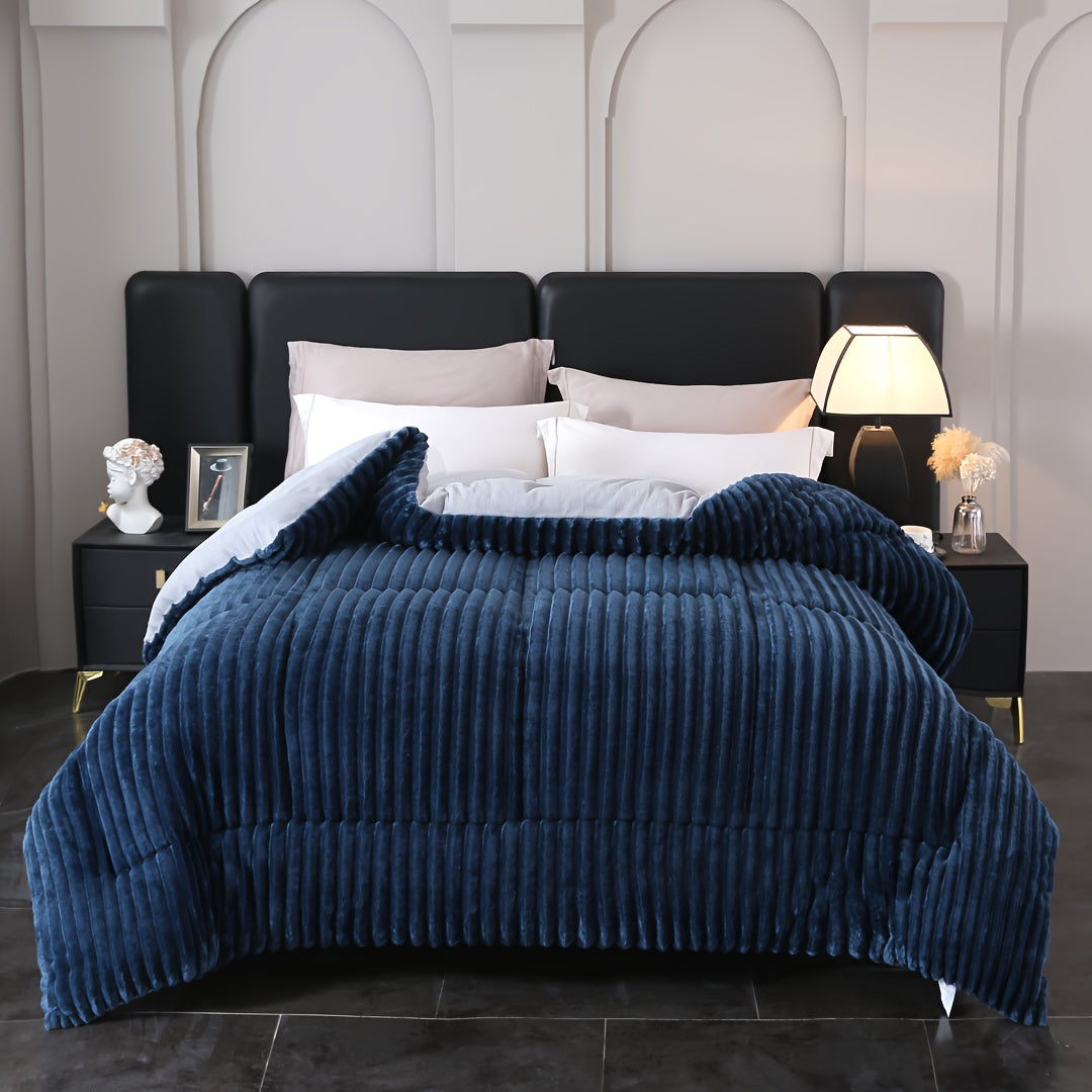 Faux Rabbit Fur Plush Winter Comforter — Dulune