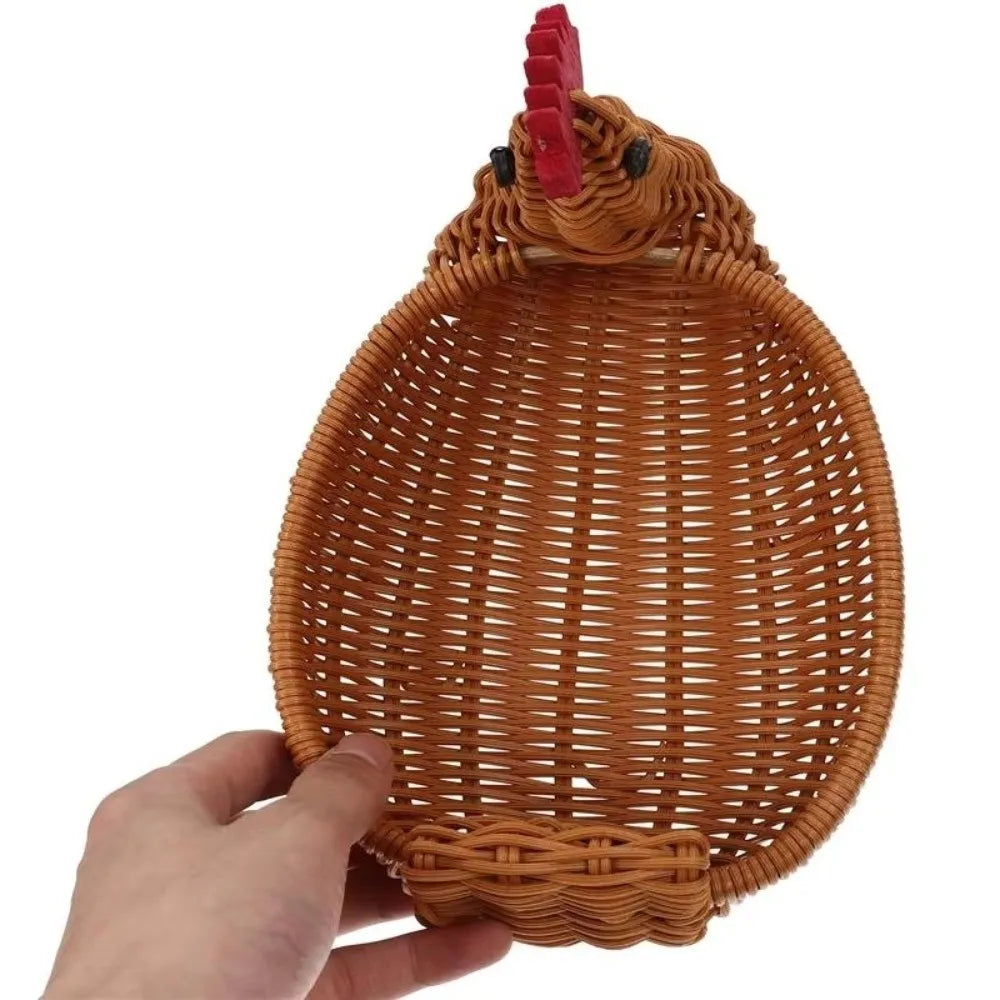 Rattan Hen Egg Holder Basket — Dulune