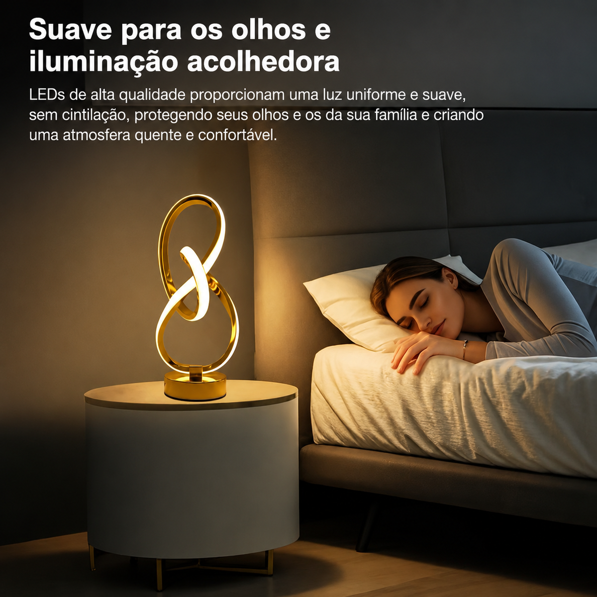 Spiral Metal Table Lamp — Dulune