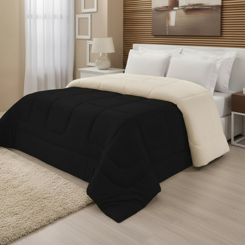 Thick Double-Sided Sherpa Comforter — Dulune