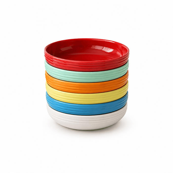 Underglaze Ceramic Pasta Bowls and Deep Plates