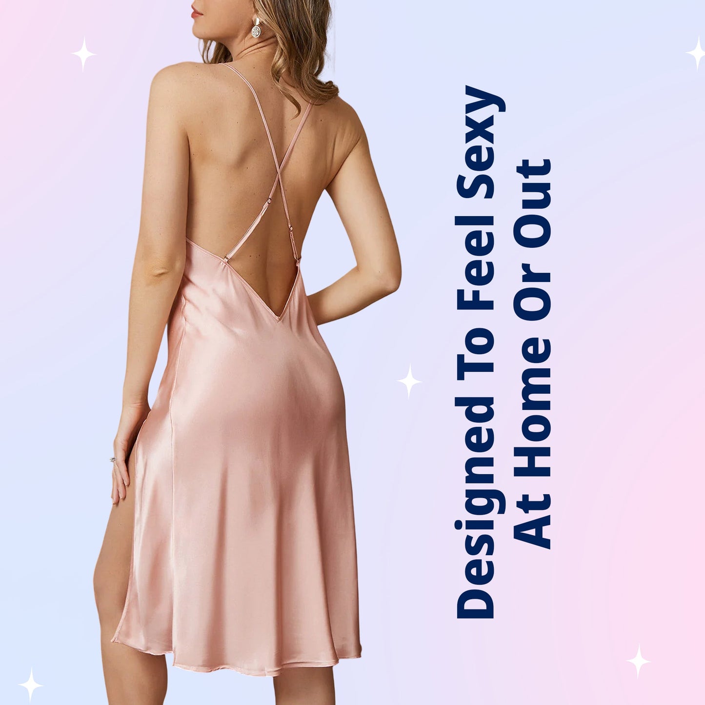Silk Lace Trim Dress