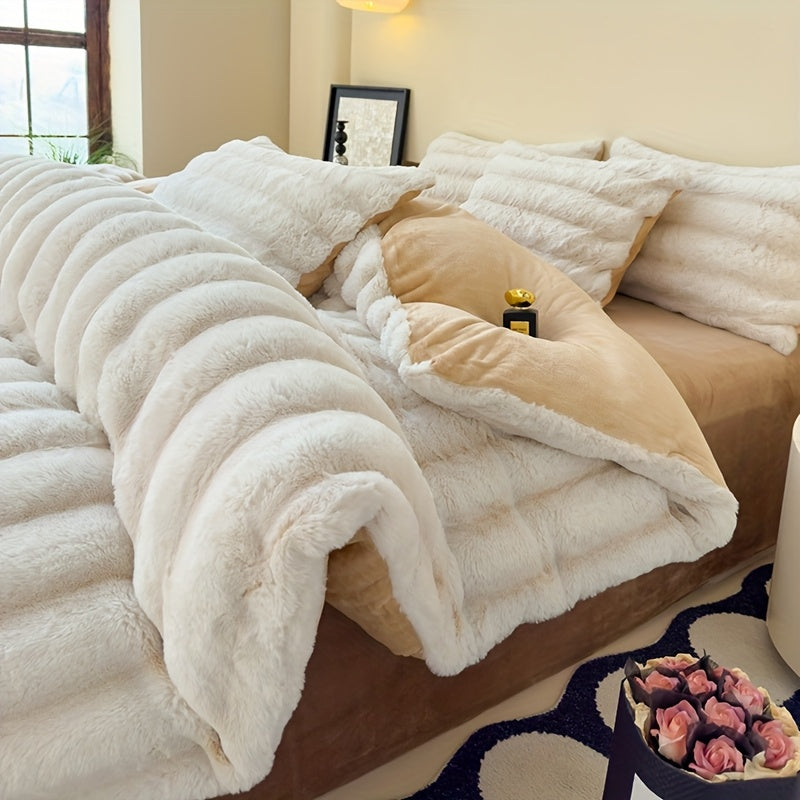 4-Piece Velvet Winter Bedding Set — Dulune