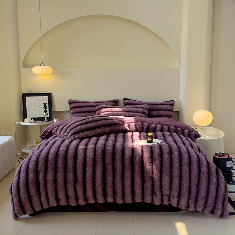 4-Piece Velvet Winter Bedding Set — Dulune