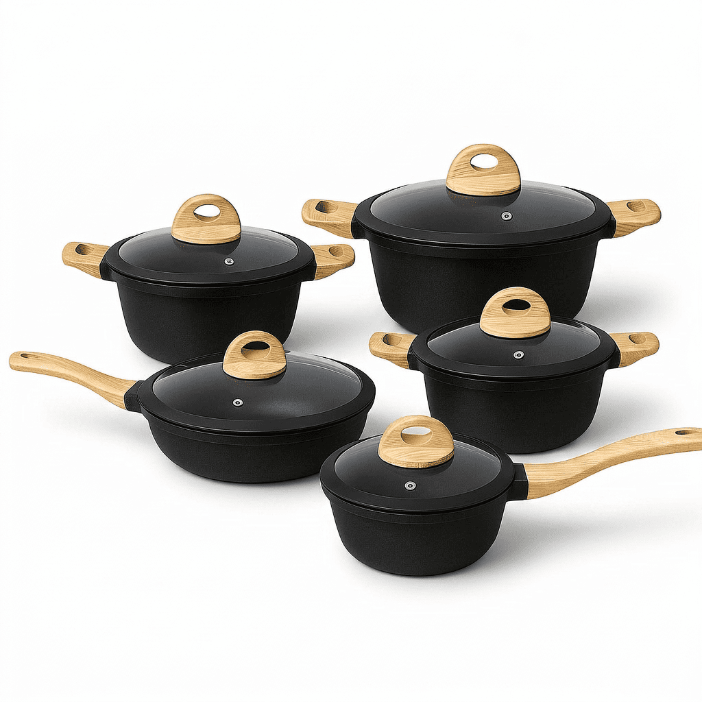 5-Piece Ceramic Nonstick Cookware Set — Dulune