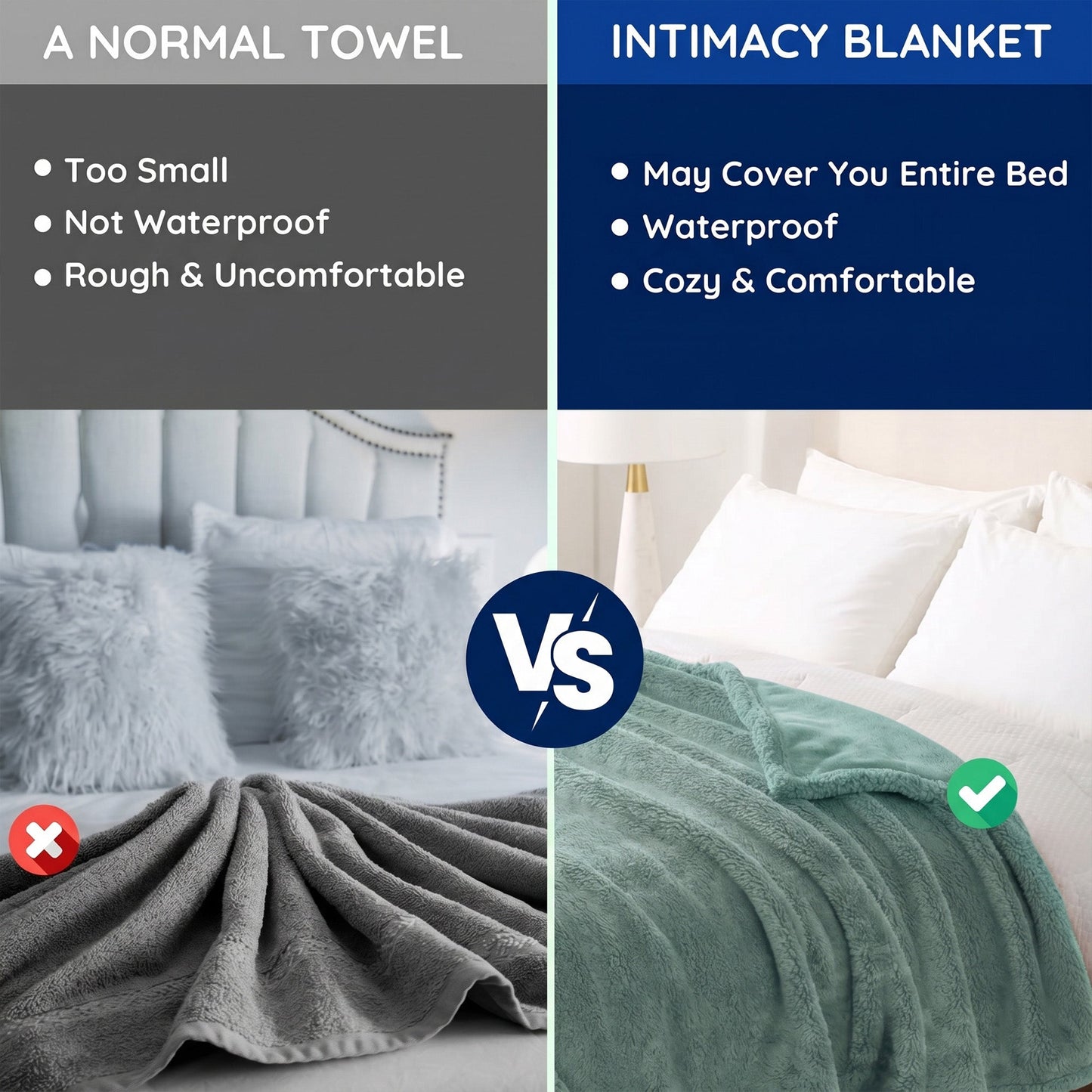 Waterproof Intimacy Blanket for Unmatched Comfort and Protection - Buy 1 Get 1 Free