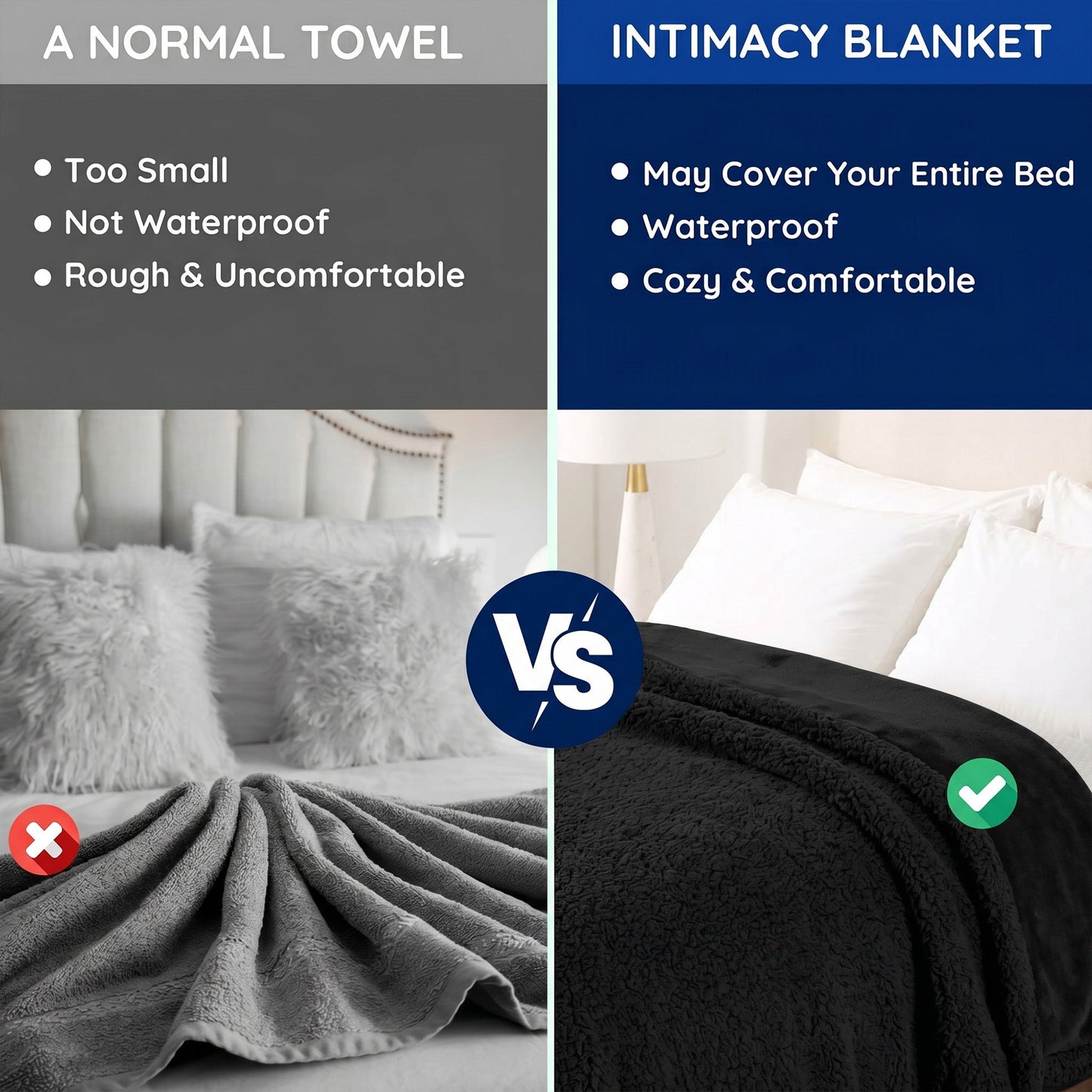 Waterproof Intimacy Blanket for Unmatched Comfort and Protection - Buy 1 Get 1 Free