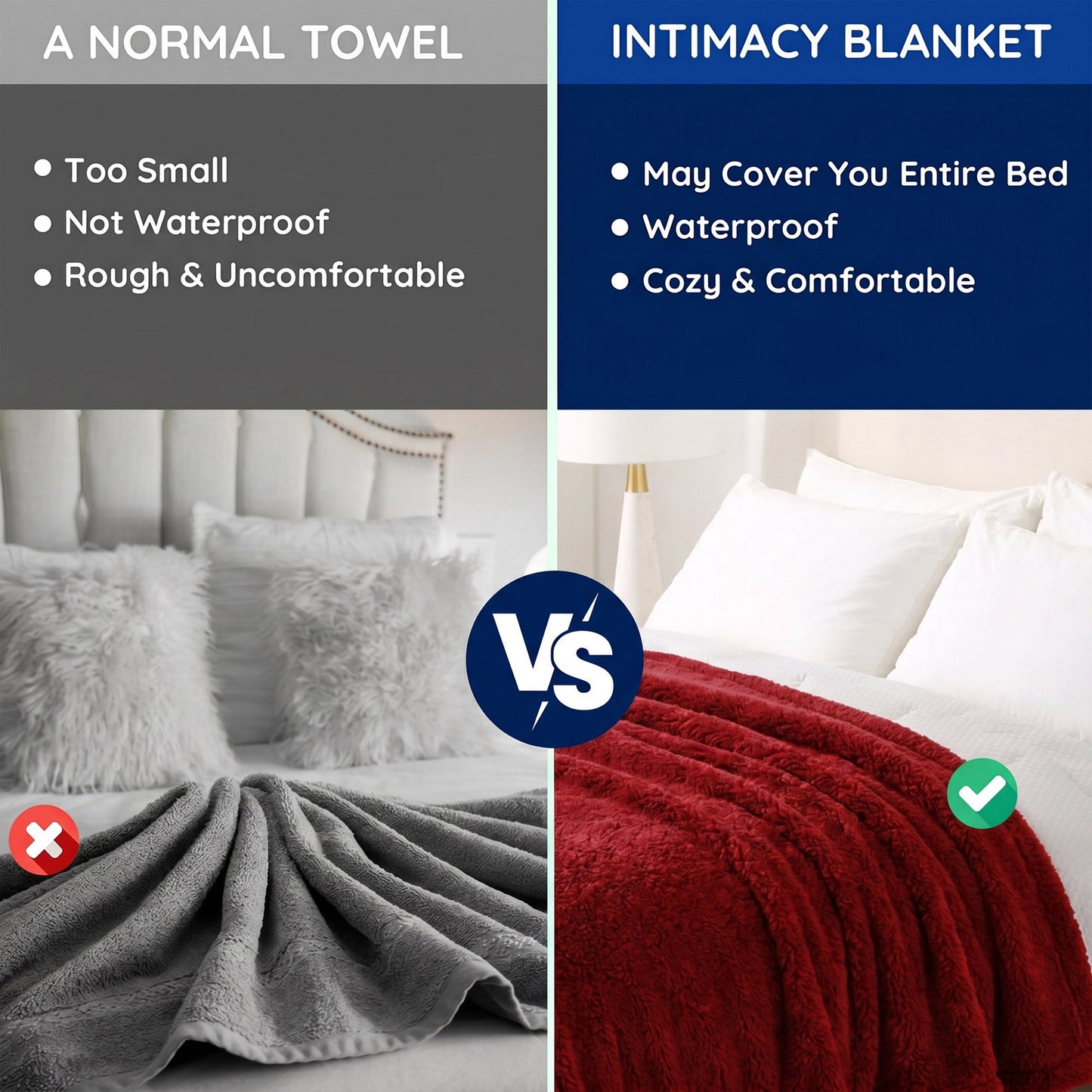 Waterproof Intimacy Blanket for Unmatched Comfort and Protection - Buy 1 Get 1 Free