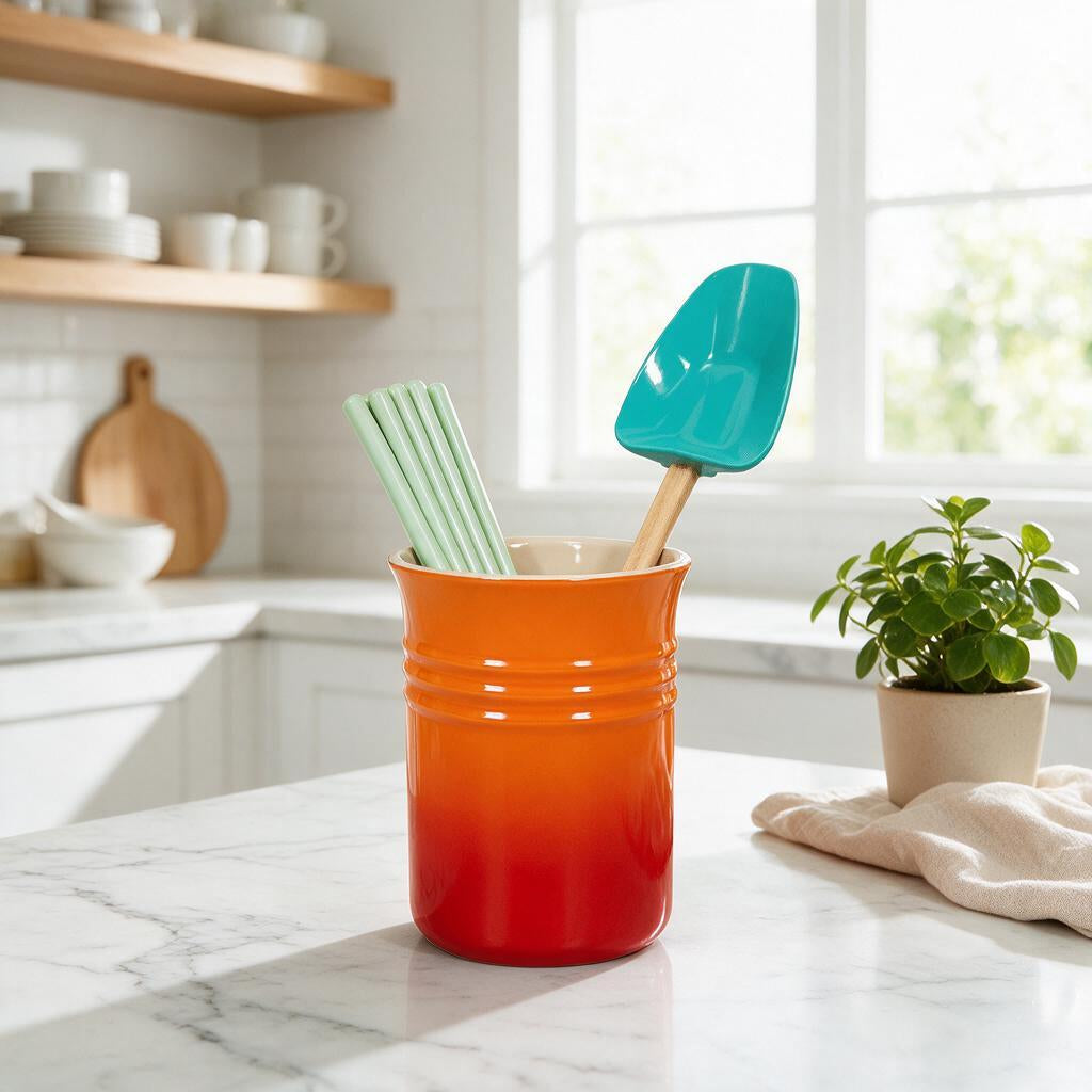 Ceramic Cutlery and Utensil Holder — Dulune