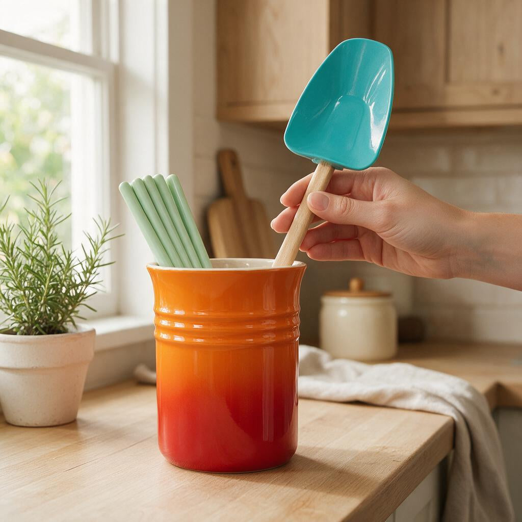 Ceramic Cutlery and Utensil Holder — Dulune