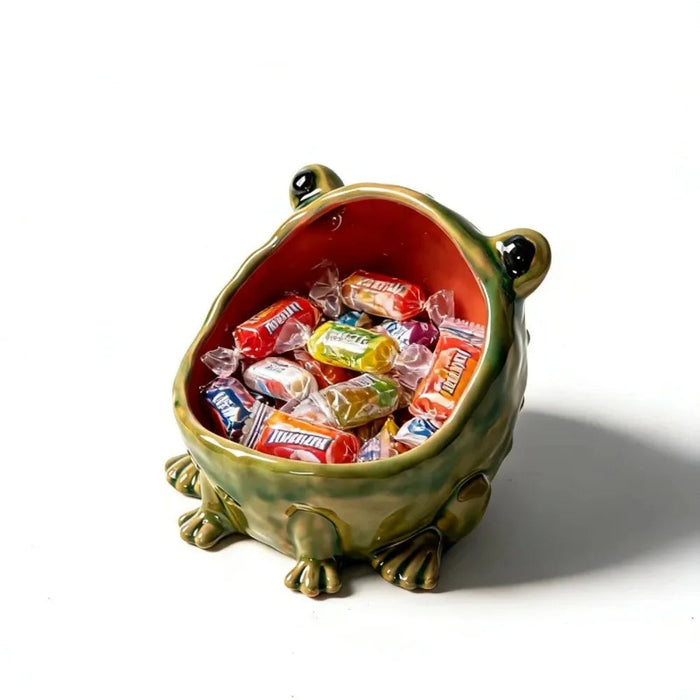 Ceramic Frog Decorative Bowl