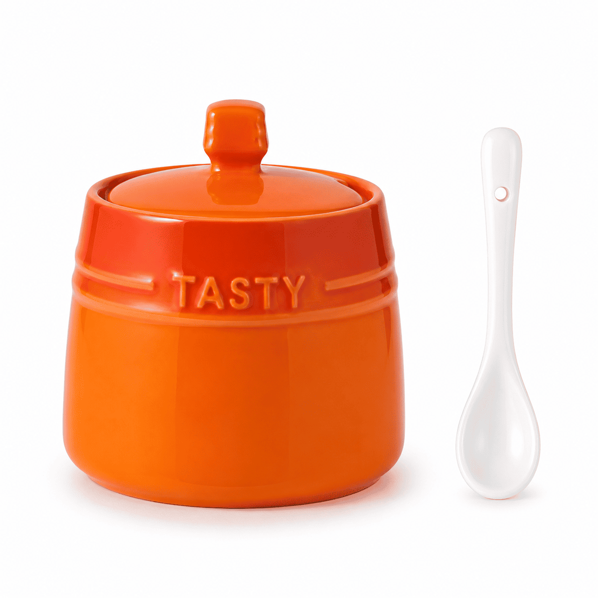 Ceramic Sugar Jar with Spoon — Dulune