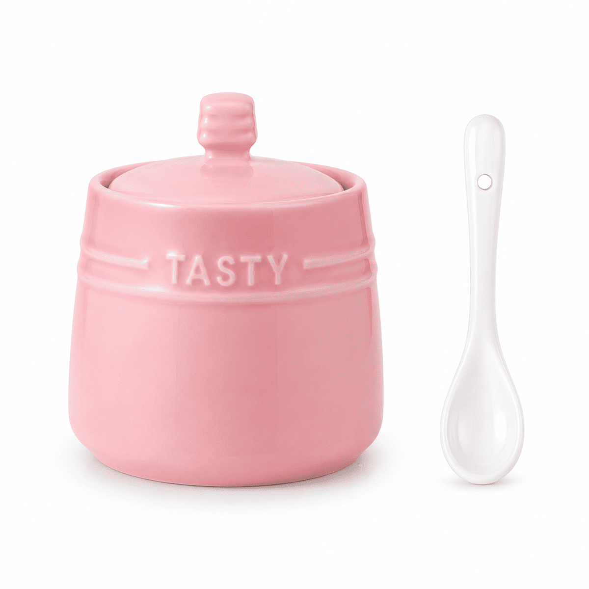 Ceramic Sugar Jar with Spoon — Dulune