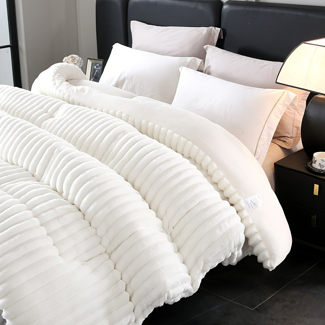 Faux Rabbit Fur Plush Winter Comforter — Dulune