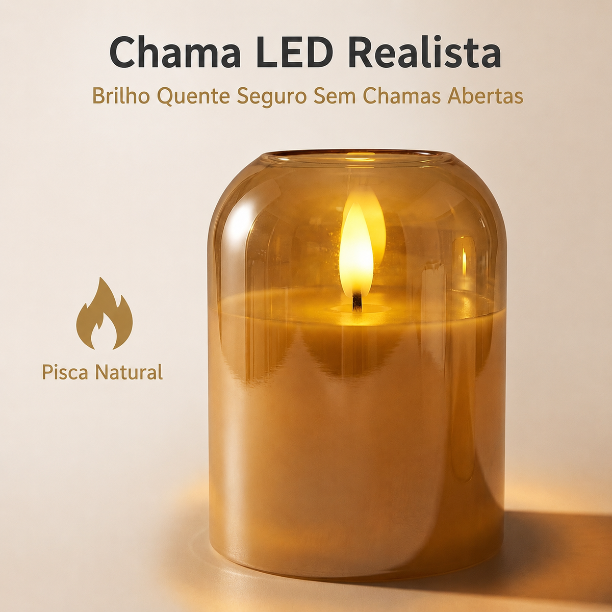 Gold Flameless LED Candles, Set of 3 — Dulune