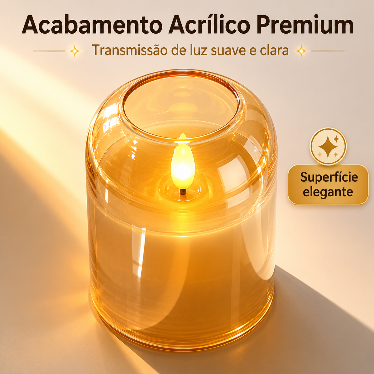 Gold Flameless LED Candles, Set of 3 — Dulune