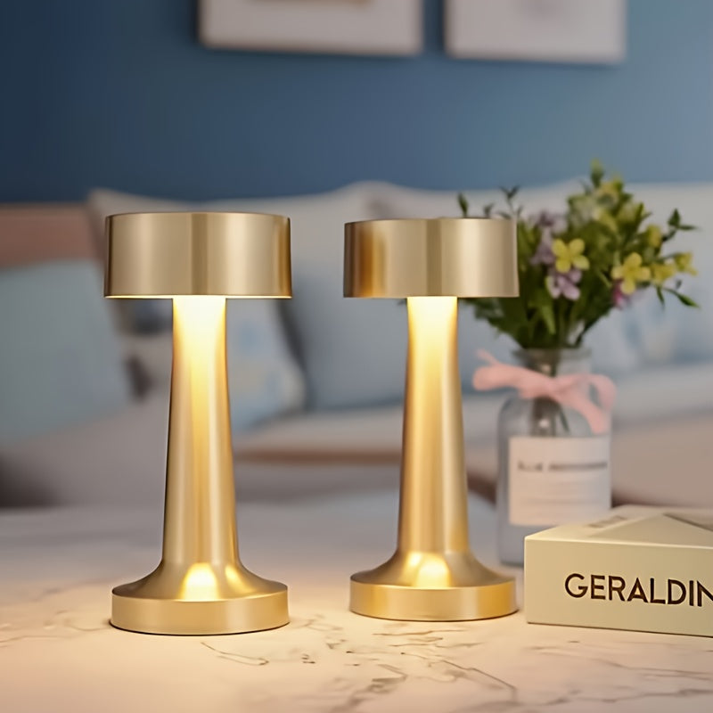 Gold Metal Touch Control Table Lamp — Dulune