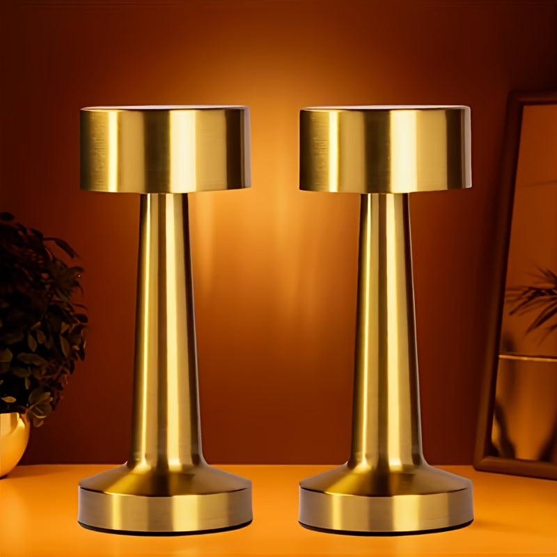 Gold Metal Touch Control Table Lamp — Dulune