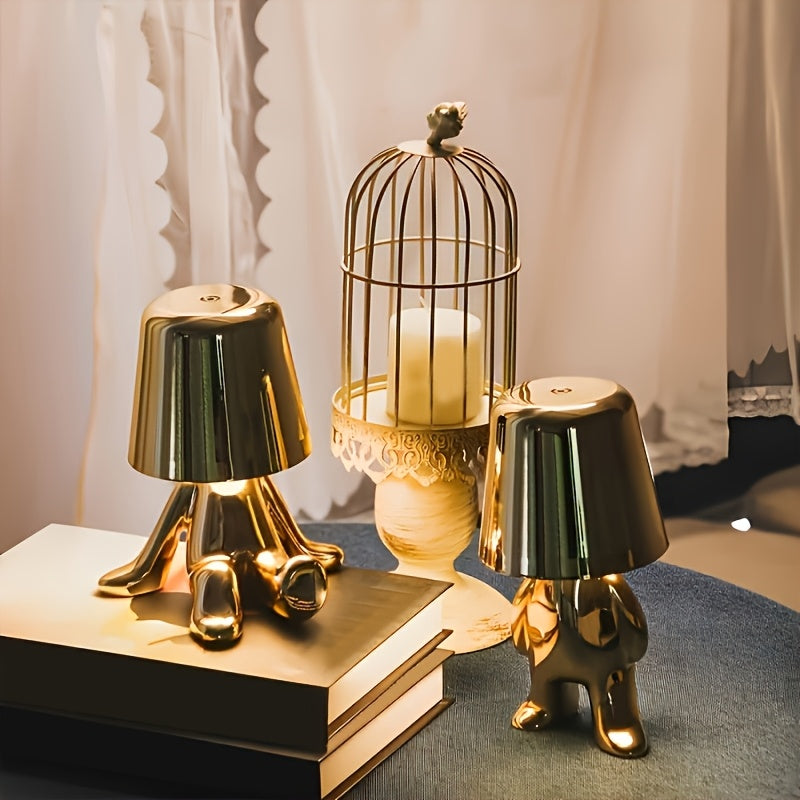 Gold Thinker LED Table Lamp — Dulune