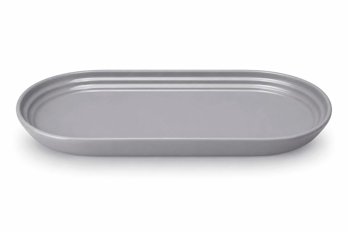 Handmade Ceramic Oval Serving Platter — Dulune