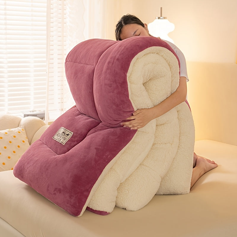Heavy Quilted Velvet Winter Bedspread — Dulune