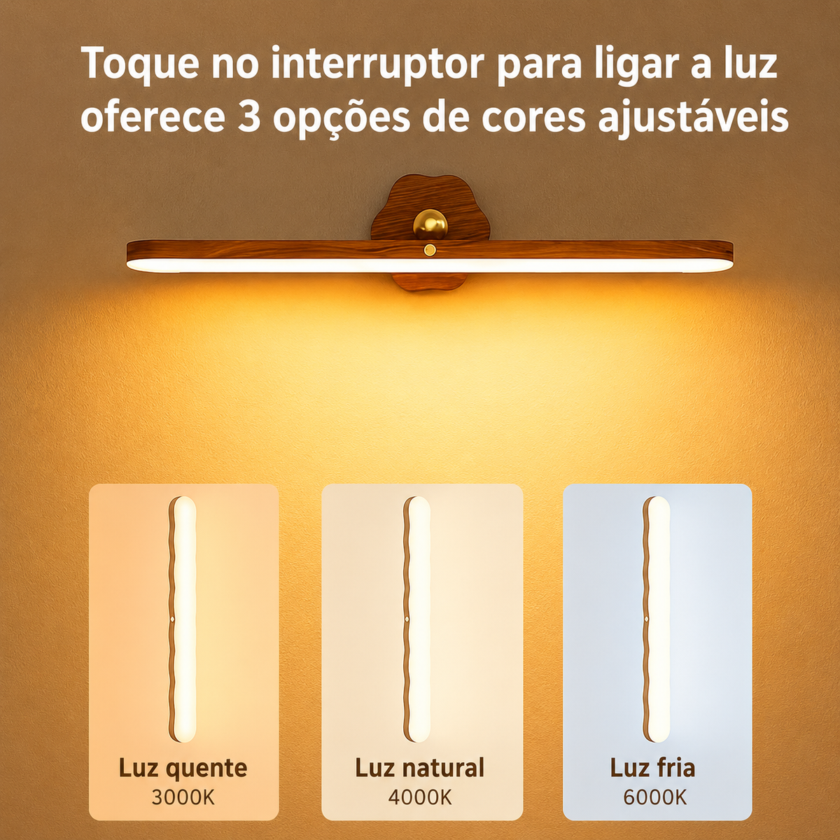 Magnetic LED Night Light Bar with Touch Control — Dulune