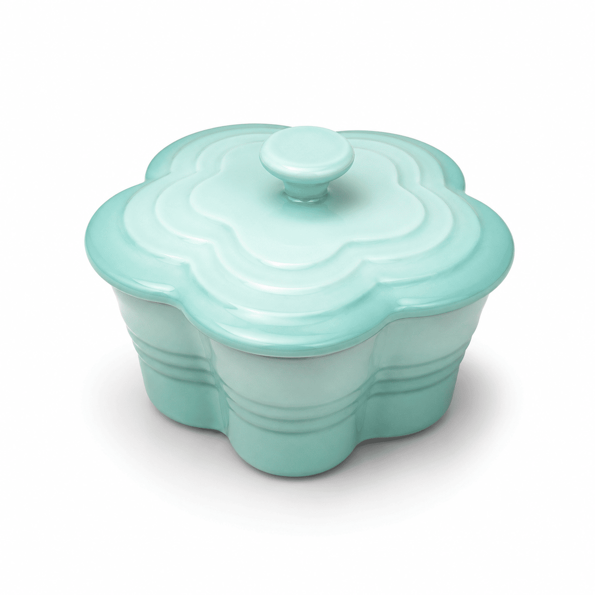Plum Blossom Ceramic Bowl with Lid — Dulune