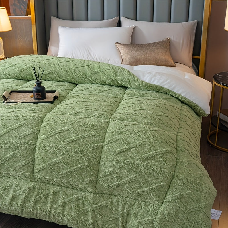 Quilted Jacquard Taffeta Comforter — Dulune