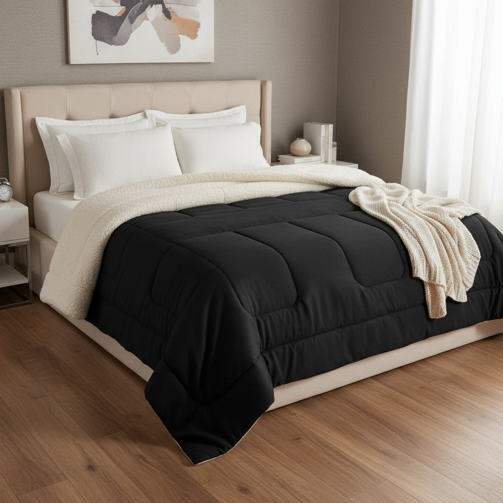 Thick Double-Sided Sherpa Comforter — Dulune