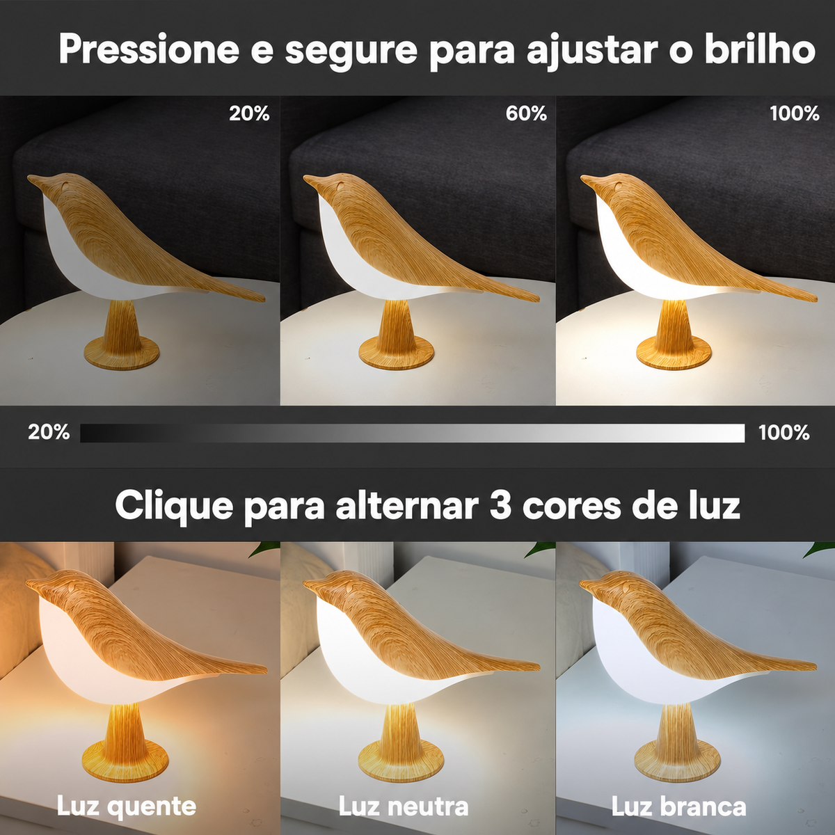 Touch Sensor Bird Night Light Lamp — Dulune