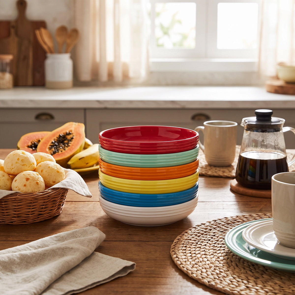 Underglaze Ceramic Pasta Bowls and Deep Plates — Dulune
