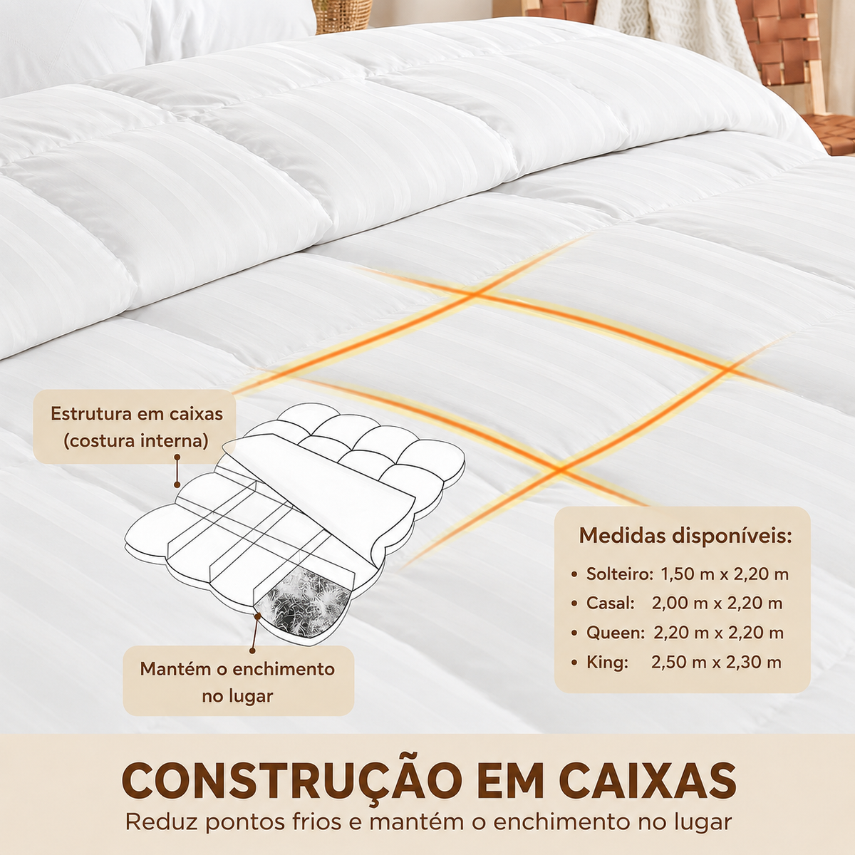 White Hotel-Style Comforter — Dulune
